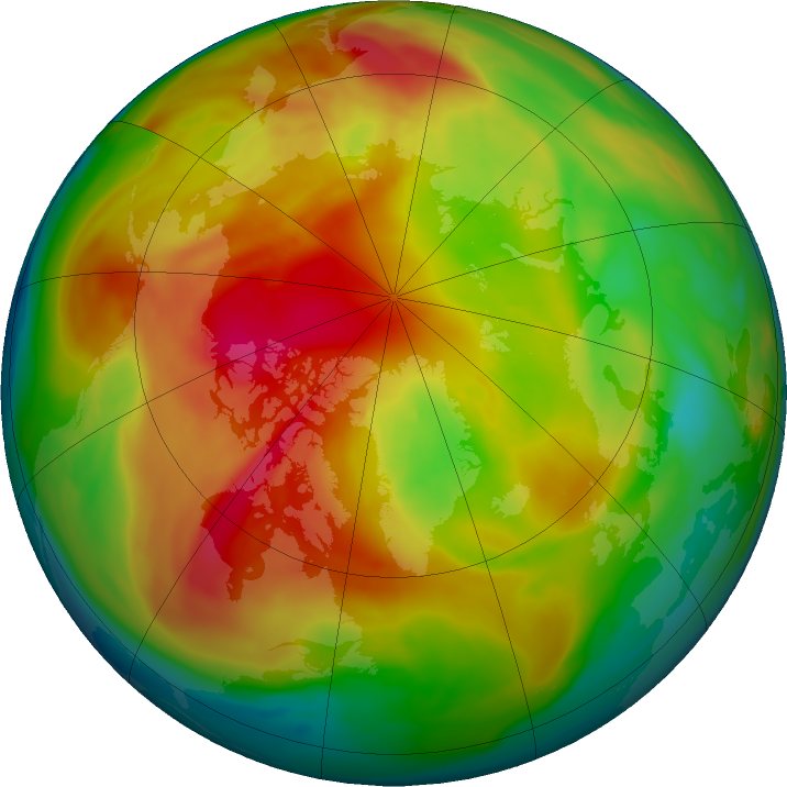 Arctic ozone map for 02 March 2017